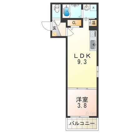 矢田駅 徒歩6分 3階の物件間取画像